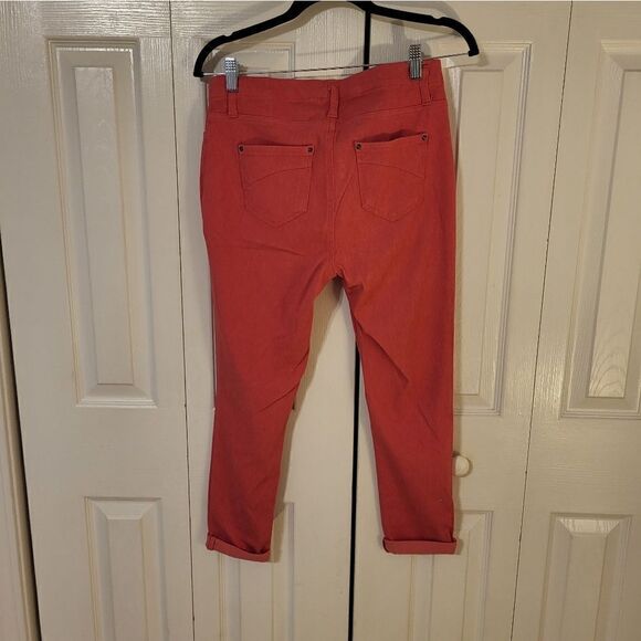 NWOT Time and Tru pink cuffed leggings - Picture 4 of 5